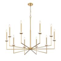 Ten Light Chandelier by Z-Lite - Gaultier Collection, Modern Gold Finish - 6100-10MGLD