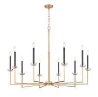 Ten Light Chandelier by Z-Lite - Gaultier Collection, Modern Gold Finish - 6100-10MGLD