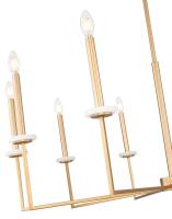 Ten Light Chandelier by Z-Lite - Gaultier Collection, Modern Gold Finish - 6100-10MGLD