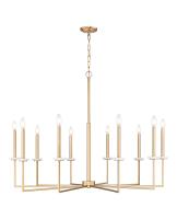 Ten Light Chandelier by Z-Lite - Gaultier Collection, Modern Gold Finish - 6100-10MGLD