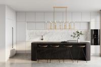 12 Light Linear Chandelier by Z-Lite - Gaultier Collection, Modern Gold Finish - 6100-12L-MGLD