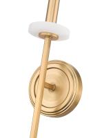 One Light Wall Sconce by Z-Lite - Gaultier Collection, Modern Gold Finish - 6100-1S-MGLD