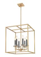 Six Light Chandelier by Z-Lite - Gaultier Collection, Modern Gold Finish - 6100-21MGLD