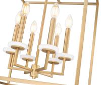Six Light Chandelier by Z-Lite - Gaultier Collection, Modern Gold Finish - 6100-21MGLD