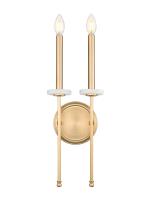 Two Light Wall Sconce by Z-Lite - Gaultier Collection, Modern Gold Finish - 6100-2S-MGLD