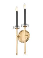 Two Light Wall Sconce by Z-Lite - Gaultier Collection, Modern Gold Finish - 6100-2S-MGLD