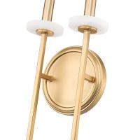 Two Light Wall Sconce by Z-Lite - Gaultier Collection, Modern Gold Finish - 6100-2S-MGLD