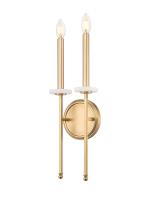 Two Light Wall Sconce by Z-Lite - Gaultier Collection, Modern Gold Finish - 6100-2S-MGLD