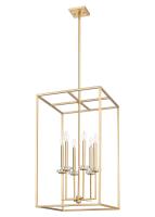 Six Light Chandelier by Z-Lite - Gaultier Collection, Modern Gold Finish - 6100-32MGLD