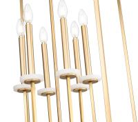 Six Light Chandelier by Z-Lite - Gaultier Collection, Modern Gold Finish - 6100-32MGLD