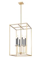 Six Light Chandelier by Z-Lite - Gaultier Collection, Modern Gold Finish - 6100-32MGLD