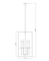 Six Light Chandelier by Z-Lite - Gaultier Collection, Modern Gold Finish - 6100-32MGLD