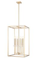 Six Light Chandelier by Z-Lite - Gaultier Collection, Modern Gold Finish - 6100-32MGLD