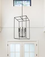 Eight Light Chandelier by Z-Lite - Gaultier Collection, Matte Black + Modern Gold Finish - 6100-44MB