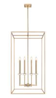Eight Light Chandelier by Z-Lite - Gaultier Collection, Modern Gold Finish - 6100-44MGLD