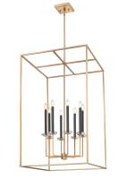 Eight Light Chandelier by Z-Lite - Gaultier Collection, Modern Gold Finish - 6100-44MGLD