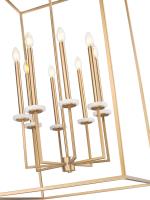 Eight Light Chandelier by Z-Lite - Gaultier Collection, Modern Gold Finish - 6100-44MGLD