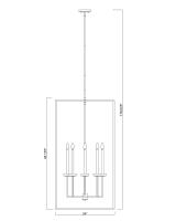 Eight Light Chandelier by Z-Lite - Gaultier Collection, Modern Gold Finish - 6100-44MGLD