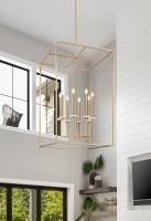 Eight Light Chandelier by Z-Lite - Gaultier Collection, Modern Gold Finish - 6100-44MGLD