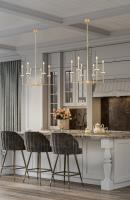 Six Light Chandelier by Z-Lite - Gaultier Collection, Modern Gold Finish - 6100-6MGLD