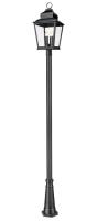 Four Light Outdoor Post Mount by Z-Lite - Raphael Collection, Sand Black Finish - 5029PHXLR-5011P-BK