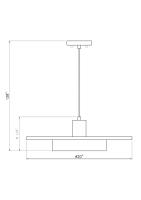 LED Pendant by Z-Lite - Ludo Collection, Brushed Nickel Finish - 829P20-BN-LED