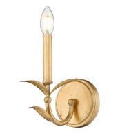One Light Wall Sconce by Z-Lite - Aslin Collection, Gold Leaf Finish - 830-1S-GLF