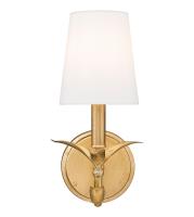 One Light Wall Sconce by Z-Lite - Aslin Collection, Gold Leaf Finish - 830-1S-GLF