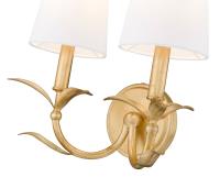 Two Light Wall Sconce by Z-Lite - Aslin Collection, Gold Leaf Finish - 830-2S-GLF