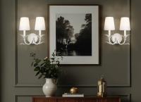 Two Light Wall Sconce by Z-Lite - Aslin Collection, Textured White Finish - 830-2S-TXWH