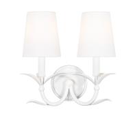 Two Light Wall Sconce by Z-Lite - Aslin Collection, Textured White Finish - 830-2S-TXWH