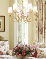 Six Light Chandelier by Z-Lite - Aslin Collection, Gold Leaf Finish - 830-31GLF