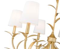 Six Light Chandelier by Z-Lite - Aslin Collection, Gold Leaf Finish - 830-31GLF