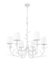 Six Light Chandelier by Z-Lite - Aslin Collection, Textured White Finish - 830-31TXWH