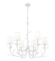 Six Light Chandelier by Z-Lite - Aslin Collection, Textured White Finish - 830-31TXWH