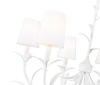 Six Light Chandelier by Z-Lite - Aslin Collection, Textured White Finish - 830-31TXWH
