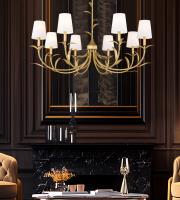 Eight Light Chandelier by Z-Lite - Aslin Collection, Gold Leaf Finish - 830-42GLF