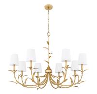 Eight Light Chandelier by Z-Lite - Aslin Collection, Gold Leaf Finish - 830-42GLF
