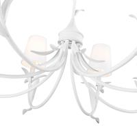 Eight Light Chandelier by Z-Lite - Aslin Collection, Textured White Finish - 830-42TXWH