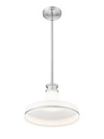 One Light Pendant by Z-Lite - Reznor Collection, Brushed Nickel Finish - 831P12-BN