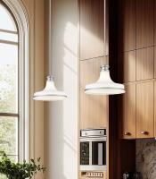 One Light Pendant by Z-Lite - Reznor Collection, Brushed Nickel Finish - 831P12-BN