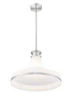 One Light Pendant by Z-Lite - Reznor Collection, Brushed Nickel Finish - 831P18-BN