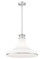 One Light Pendant by Z-Lite - Reznor Collection, Brushed Nickel Finish - 831P18-BN
