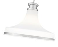 One Light Pendant by Z-Lite - Reznor Collection, Brushed Nickel Finish - 831P18-BN
