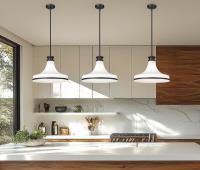 One Light Pendant by Z-Lite - Reznor Collection, Matte Black Finish - 831P18-MB