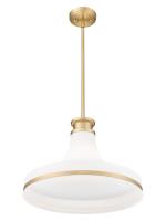 One Light Pendant by Z-Lite - Reznor Collection, Modern Gold Finish - 831P18-MGLD