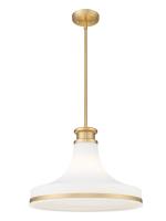One Light Pendant by Z-Lite - Reznor Collection, Modern Gold Finish - 831P18-MGLD