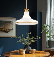 One Light Pendant by Z-Lite - Reznor Collection, Modern Gold Finish - 831P18-MGLD