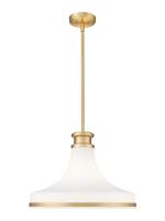 One Light Pendant by Z-Lite - Reznor Collection, Modern Gold Finish - 831P18-MGLD