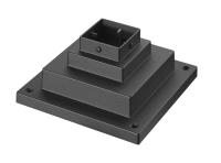 Outdoor Pier Mount by Z-Lite - Pier Mounts Collection, Sand Black Finish - LSQPM-BK